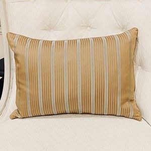 MR2-Classic Accent Boudoir Pillow Silky Tan and Blue